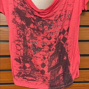 Annabelle Red Graphic Short Sleeve Tee